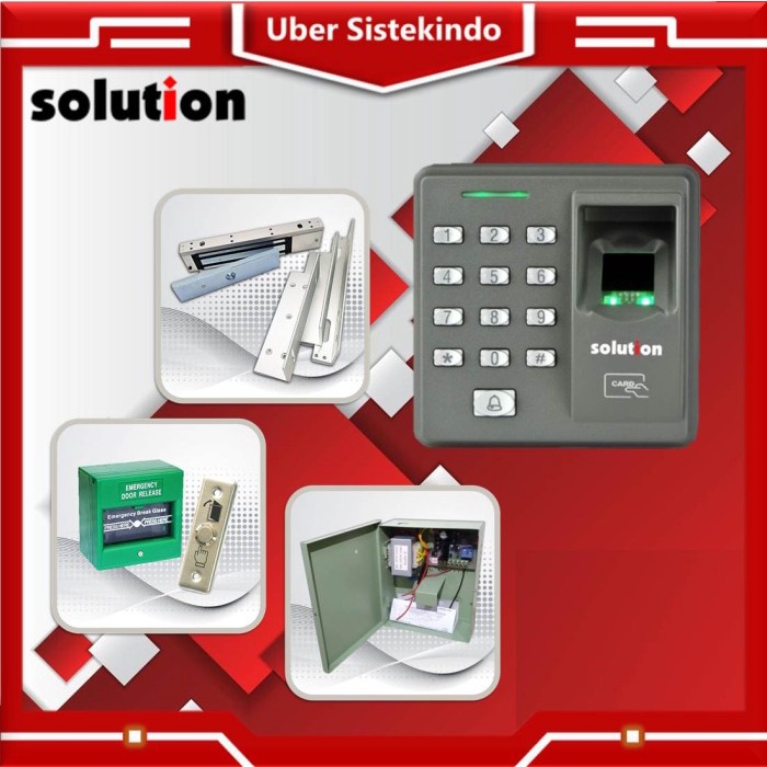 Jual Produk Terbaru Access Door Fingerprint Solution A101 Paket Akses