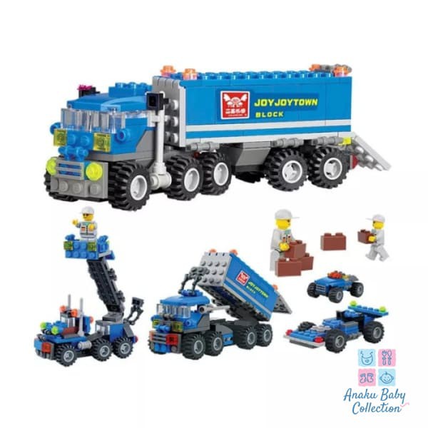 Mainan Lego Truk Lengkap BUILDING BLOCK TRUCK 163 pcs - Susun Lego Truck