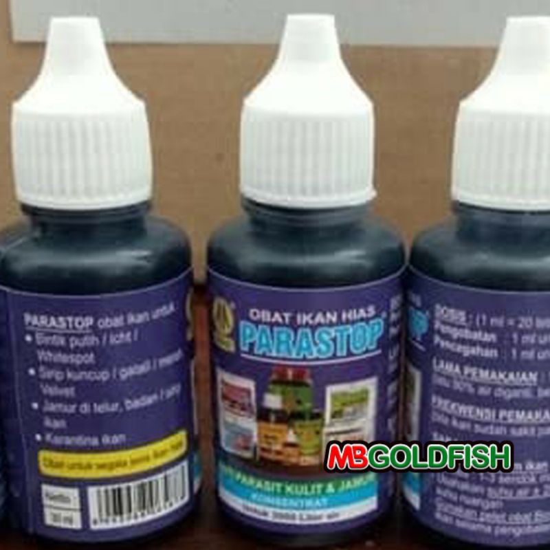 PARASTOP Obat ikan hias anti parasit kulit dan jamur 30ml