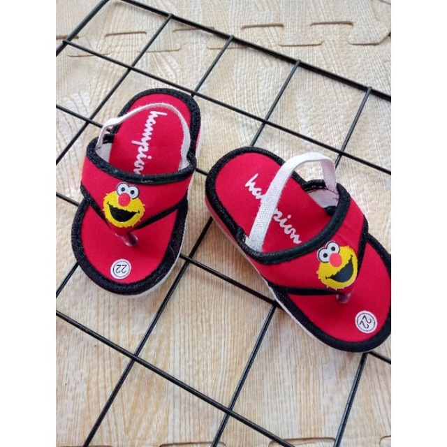 [0-2th] SANDAL BABY BUNYI CITCIT ELMO / SANDAL PREWALKER BAYI UNISEX LAKI LAKI PEREMPUAN / SANDAL PREWALKER BUNYI CITCIT KARAKTER KARTUN ELMO