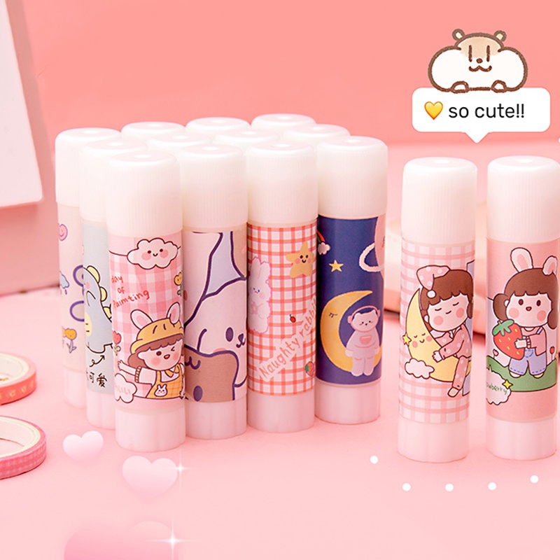 Lem Stick Motif Kartun Gaya Korea Untuk Pelajar