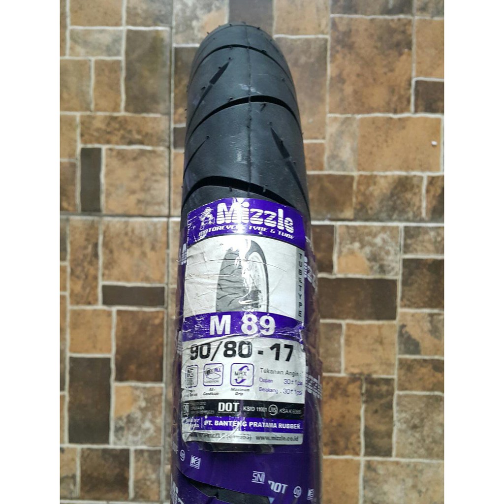 Ban Luar Mizzle M 89 Ukuran Ring 17 70 80 80 80 90 80 Tube Type Non Tubeless