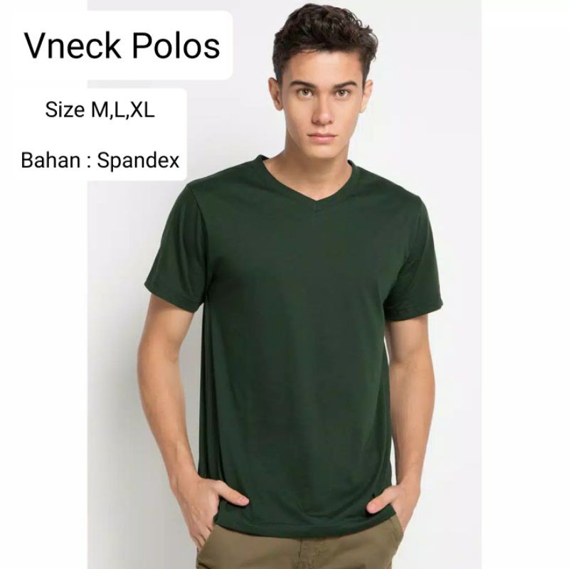 [TERMURAH] Kaos Vneck Polos / Kaos Polos Vneck / Kaos Vneck Pria / Baju Cowo