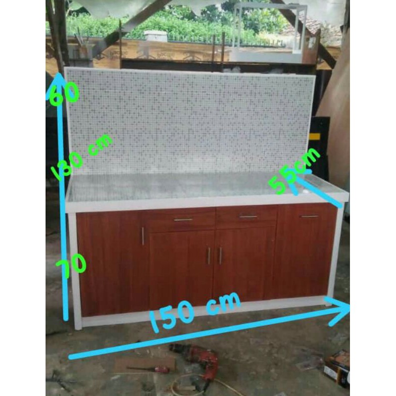 meja kompor,rak,rak meja,rak kayu,rak kompor wastafel,kitchenset bawah bandung only