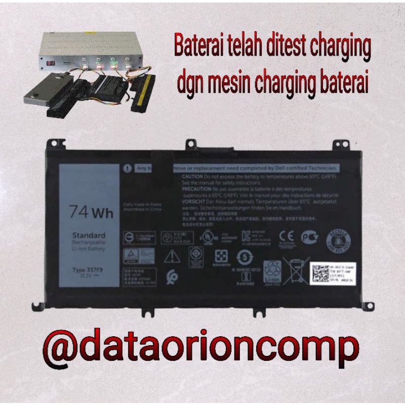 Baterai Battery Dell Inspiron 15 7000 7566 7567 7557 7559 71JF4 357F9