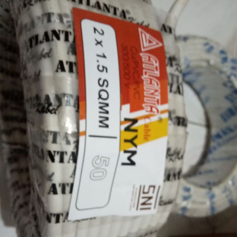 kabel NYM 2x1.5 SNI 50m