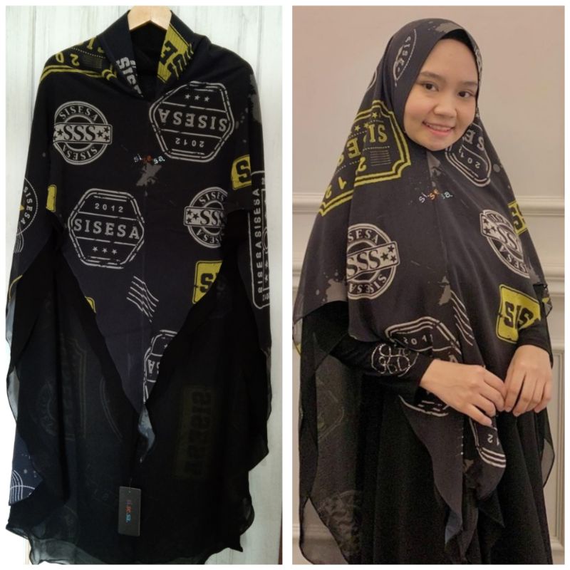 Sisesa khimar hallmark Black
