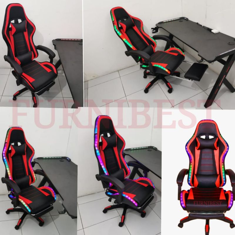 Kursi Gaming Gaming Chair RGD LED HIGHLINE