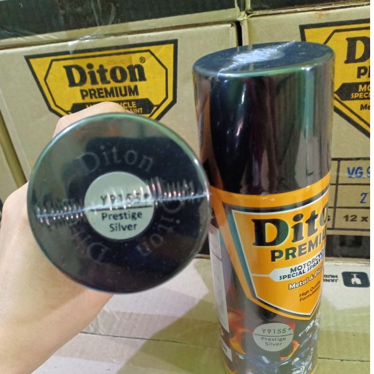 New DITON Premium YAMAHA COLORS Pilok Pilox Cat Semprot Y9155* Prestige Silver / 9155 Silver NMAX (400cc)