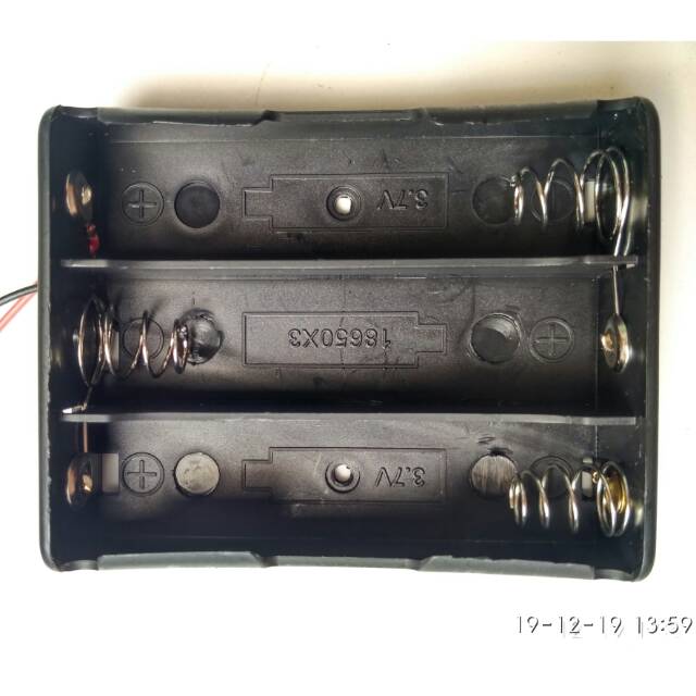 Holder batre 18650 3x