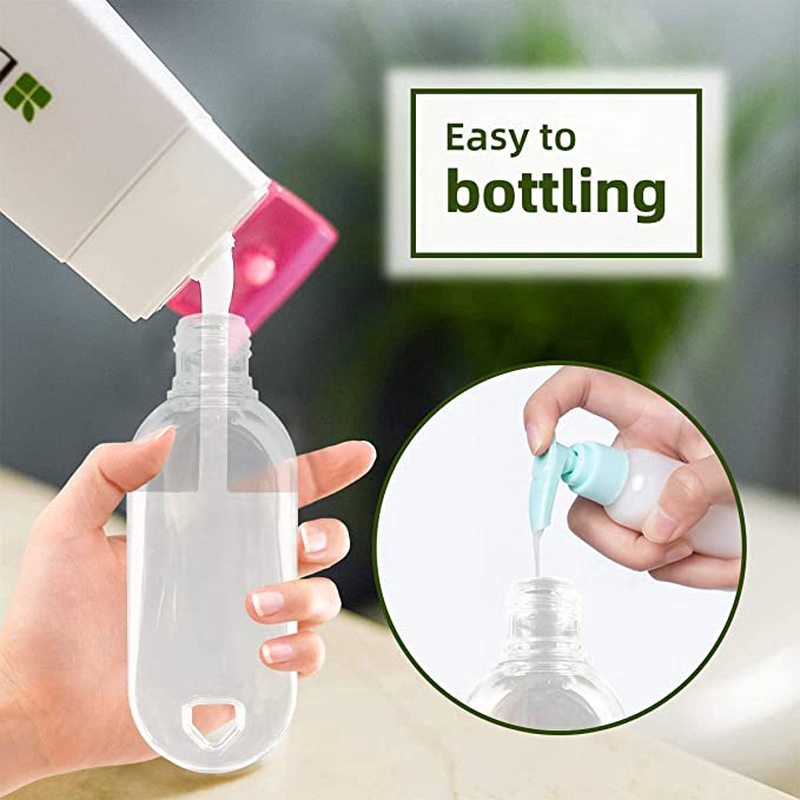 Botol Kosong Model Remas Bahan Plastik Kapasitas 30/50ml Portabel Anti Bocor Dengan Gantungan Kunci Untuk Travel