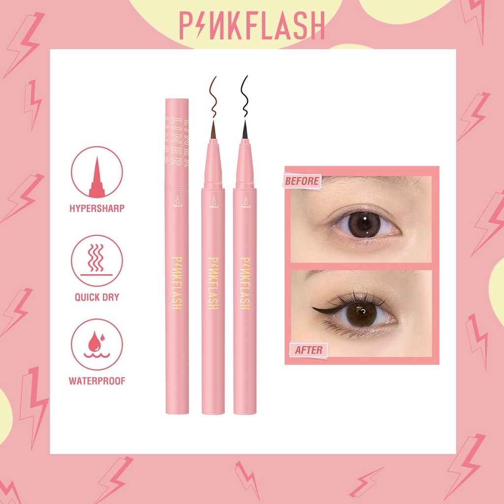 Pinkflash Hypersharp Liquid Eyeliner Waterproof Pinkflash Eyeliner Pinkflash Eyeliner Spidol Pinkflash Eyeliner Pen Pinkflash Eyeliner Pink Flash Pinkflas