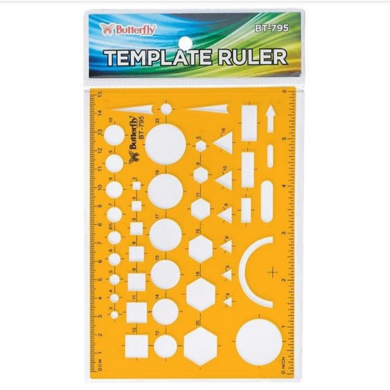 

Butterfly Penggaris BT-795 - Penggaris Bentuk Matematika