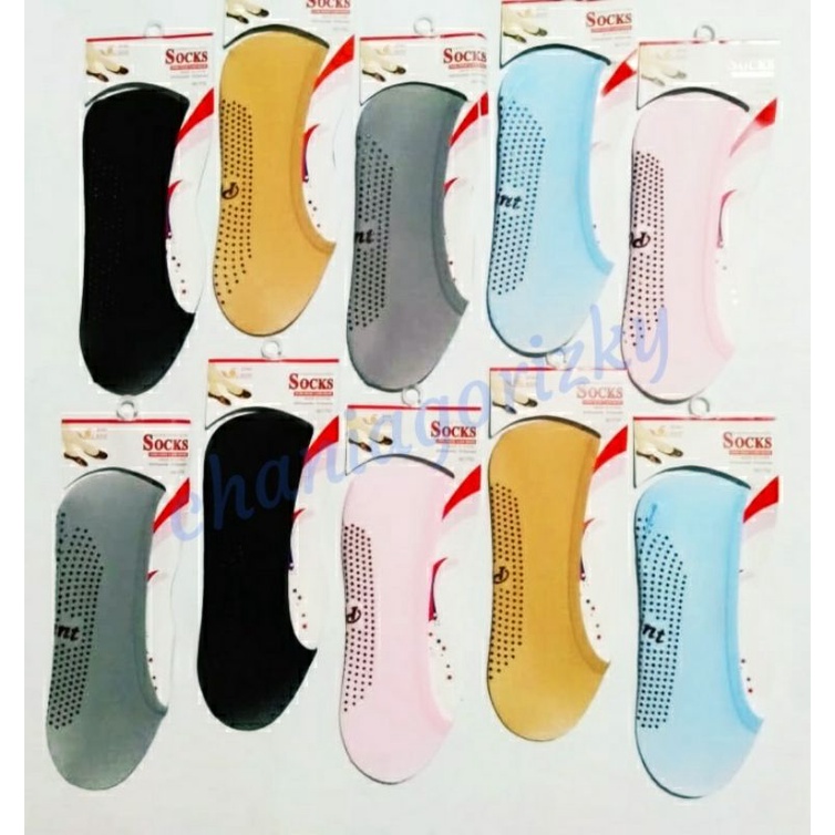 KAOS KAKI BALET/ANKLE/INVISIBLE TELAPAK KARET/ANTI SLIP UKURAN WANITA REMAJA DAN DEWASA