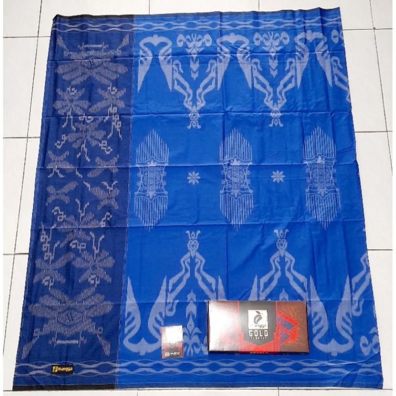 SARUNG MANGGA GOLD KEMBANG BATIK,MOTIF BALI BAHAN TEBAL HALUS DAN LEMBUT