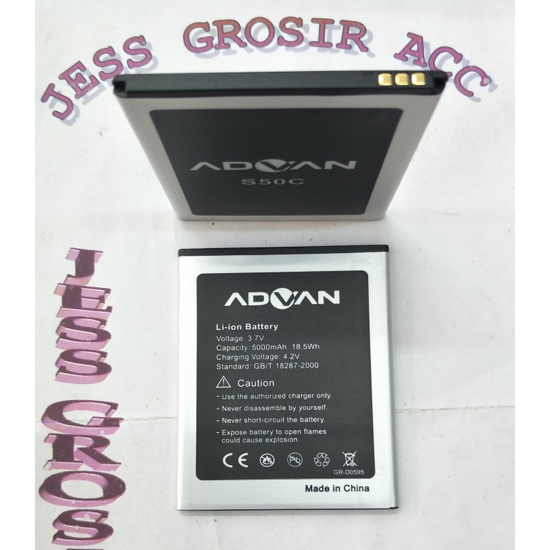 Baterai Battery Advan Vandroid S50C , S 50C , Double Power 5000Mah - Putih