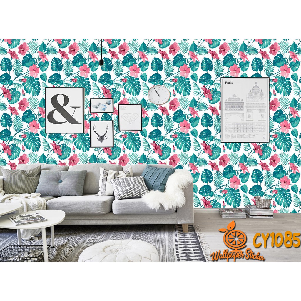 Walpaper Dinding Stiker Wallpaper Sticker Bata Garis Batik Karakter Walpaperdinding Cy1085