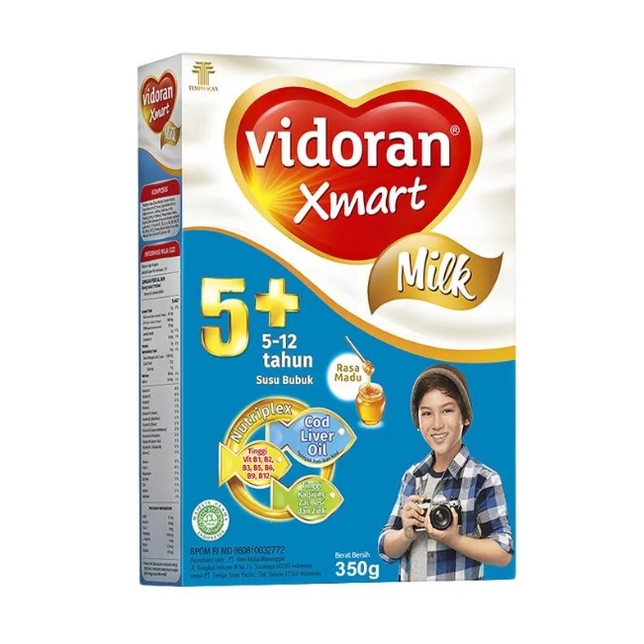 Vidoran 5+ 350gr Madu / Susu Pertumbuhan Vidoran 5+ 350gr Madu