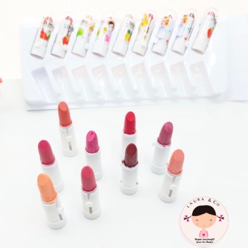 LIPSTIK ANAK RASA 18PC MURAH KECIL MAINAN LIPSTICK GROSIR