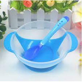 Mangkok makan anak bayi balita mpasi silikon karet silicone set mangkuk alat makan