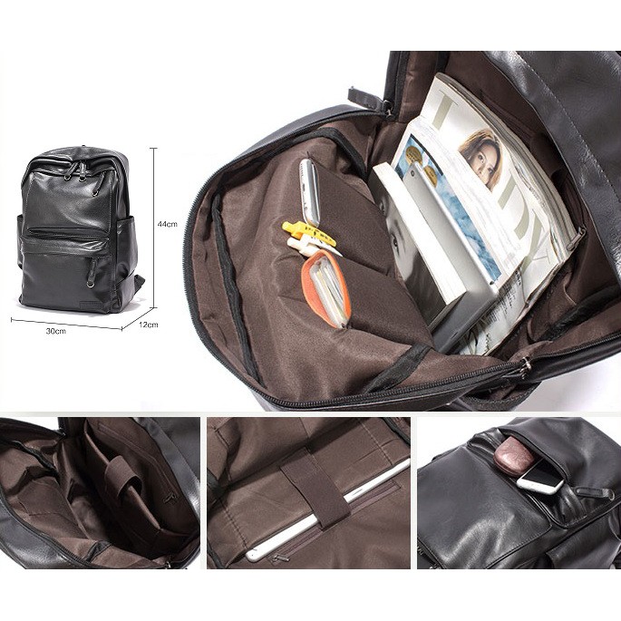 Backpack Import! COD Tas Ransel Kulit Pria Tas Punggung Tas Sekolah Tas laptop Tas Kerja Tas Kuliah Pria Wanita