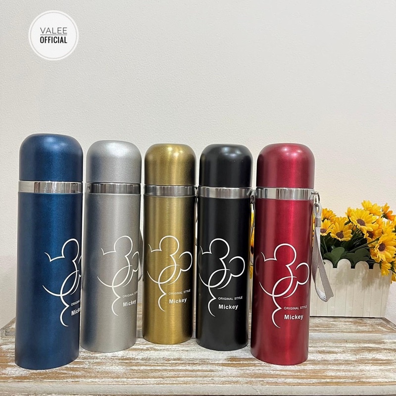 TERMOS STAINLESS STEEL MOTIF KARAKTER THERMOS MICKE MOUSE BERVARIASI WARNA