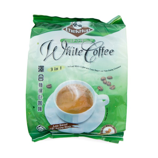 

CHEKHUP Ipoh White Coffee Less Sugar 525gr Kopi 3in1 Gula Tebu 15x35gr