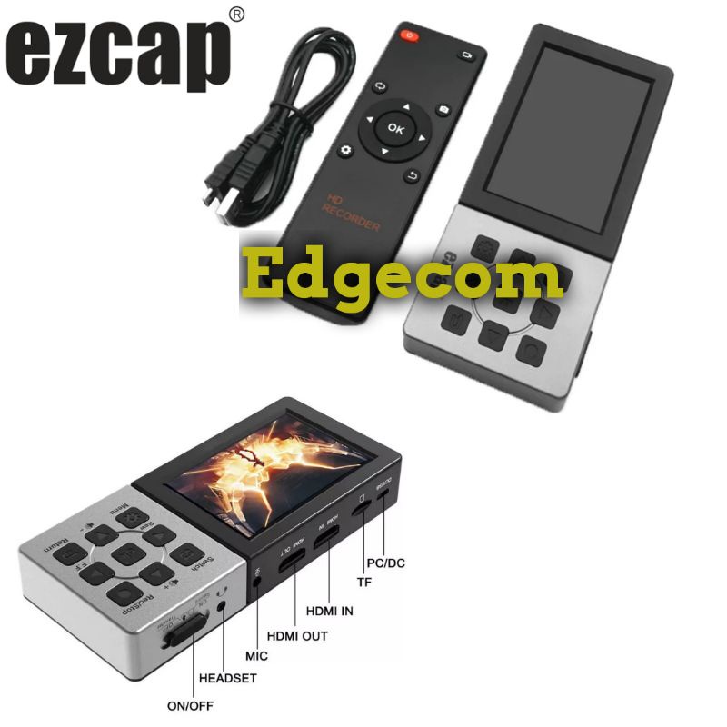 EZCAP 273 Portable HDMI Audio Video Capture Card Game Recorder Save to MicroSD 1080P60fps / EZCAP273