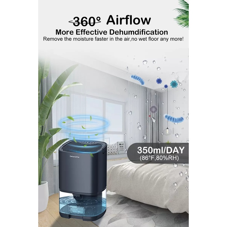 Dehumidifier Air Dryer 35W 1000ml Mini Purifier High Quality