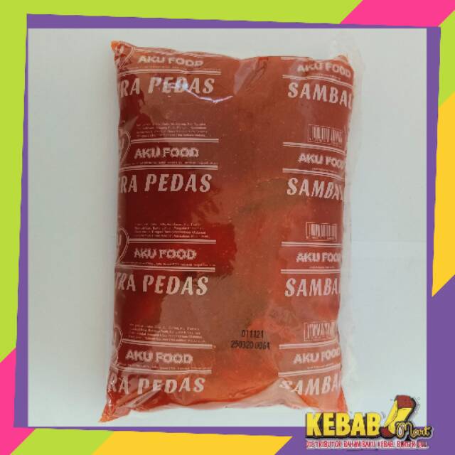 Saus sambal merk AKU Extra Hot