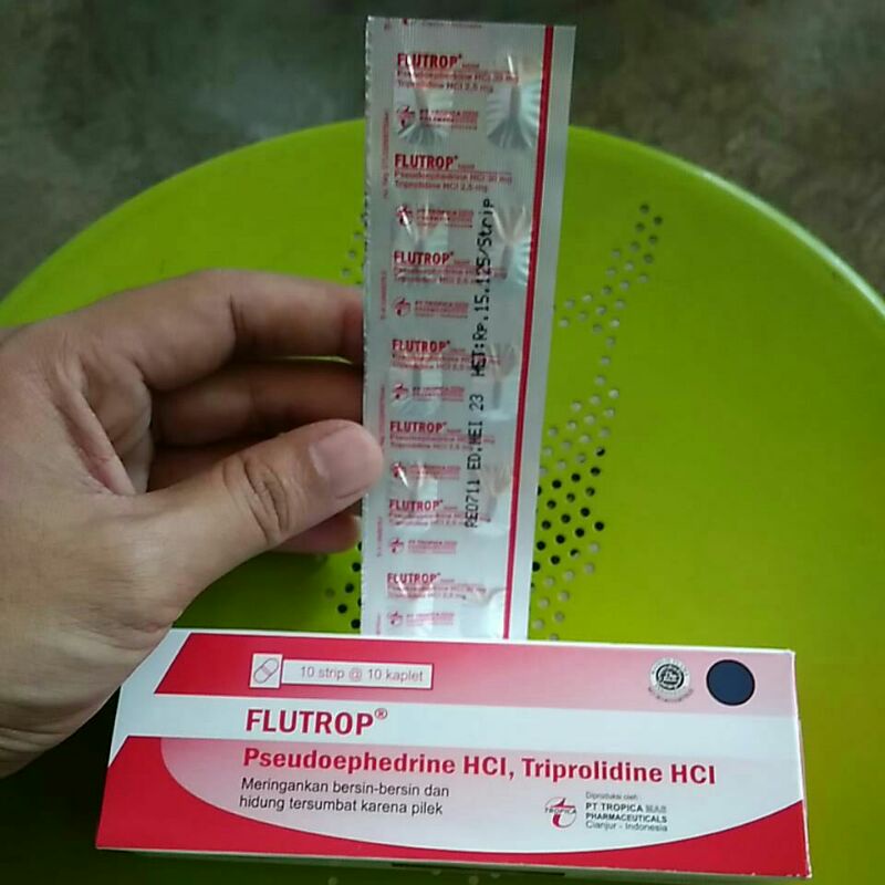 FLUTROP® KAPLET (Obat Flu,Pilek,Bersin-bersin,Hidung Tersumbat,Alergi Pernafasan) TM