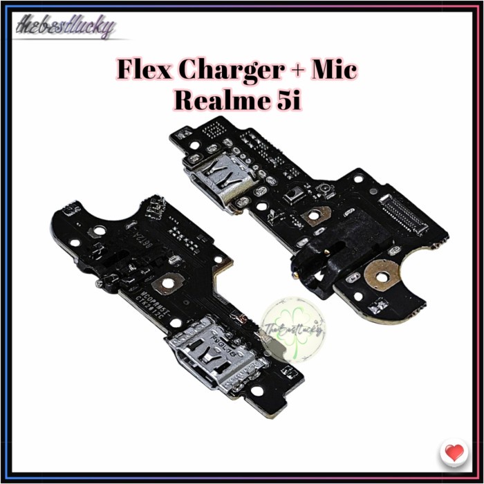 Fleksibel Flexible Charger + Mic Realme 5 - Realme 5i - Realme C3 ORI