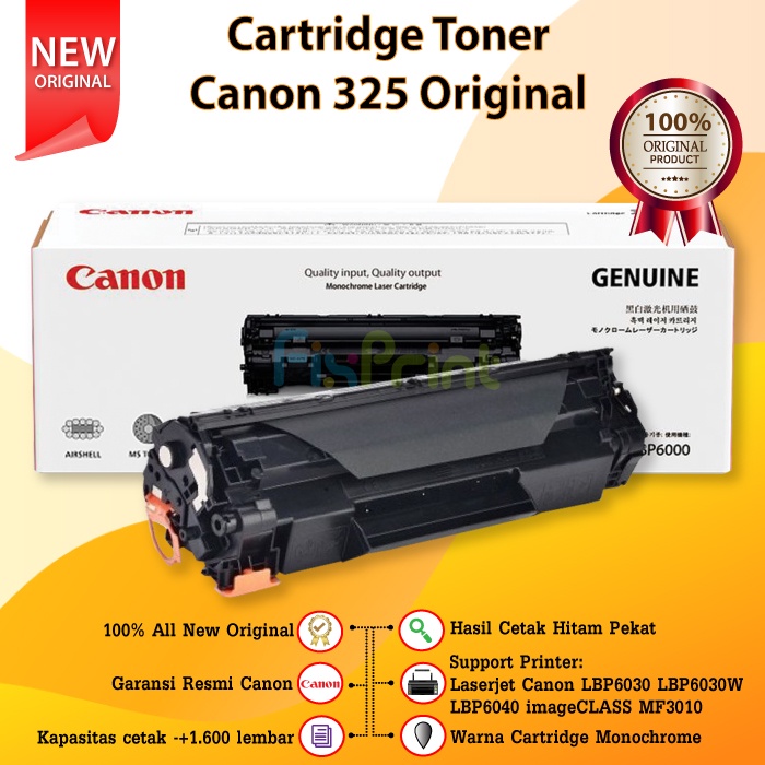 Cartridge Toner Canon 325 CRG-325 EP325 EP-325 Printer LBP6030 LBP6030