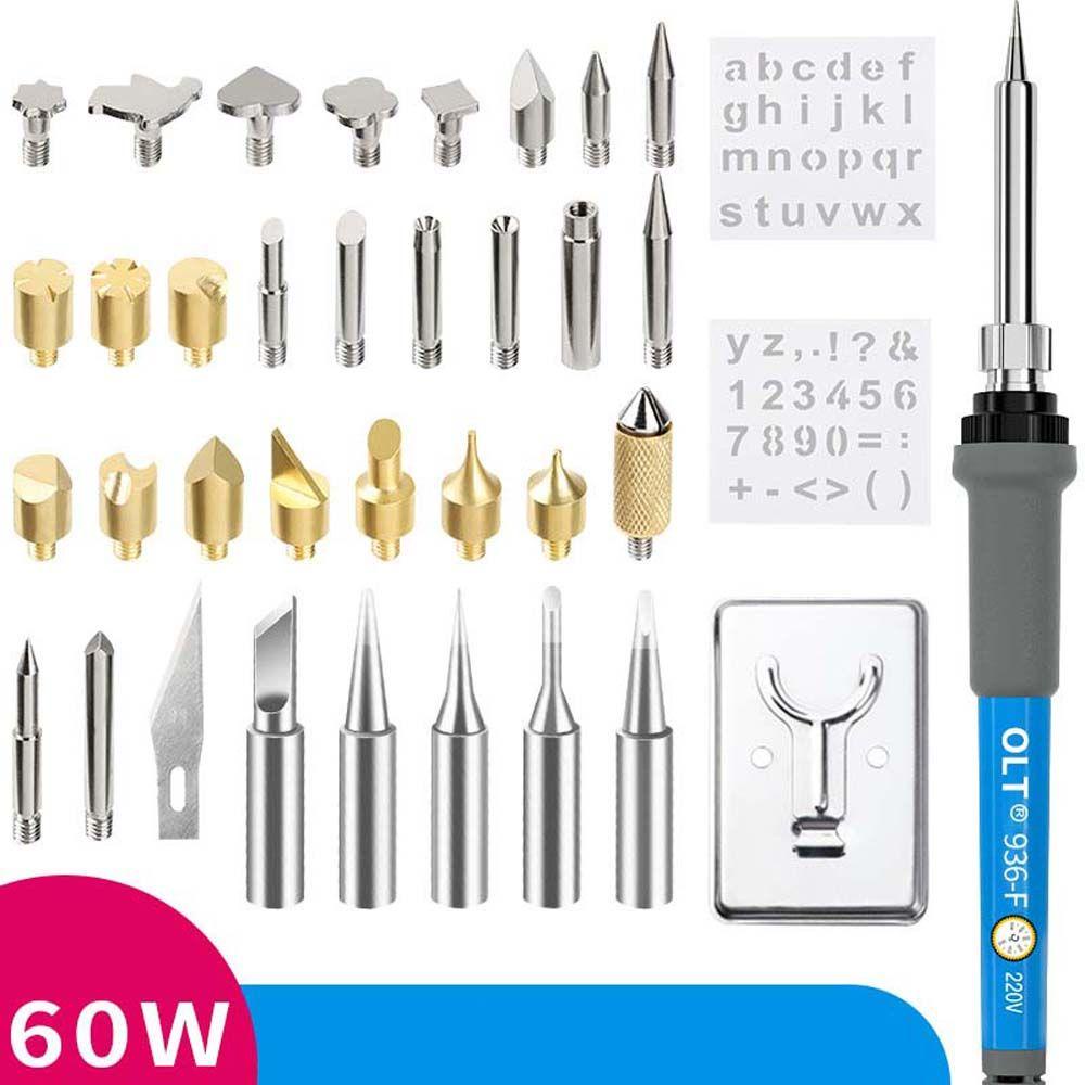 Agustina Solder Kit Solder 80W Iron Pen Welding Irons Stand Tools Pyrography Alat Solder Pen Solder Timah