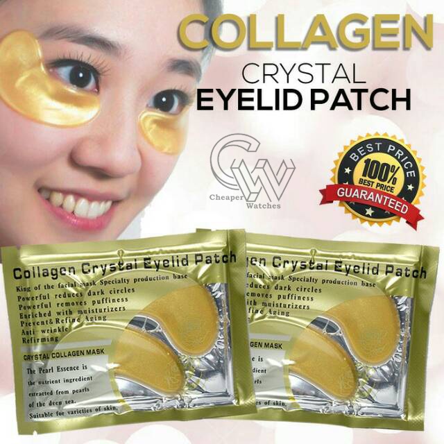 Cheaper-Masker Mata Emas Kolagen Harga Sepasang Collagen Crystal Eye Mask Termurah