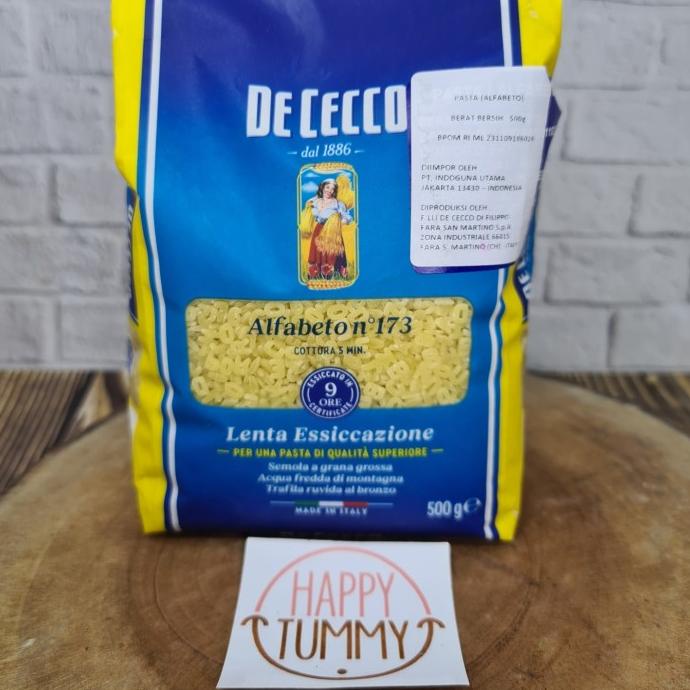 

Kualitas terbaik] alphabet pasta alfabet de cecco 500gr ori mpasi