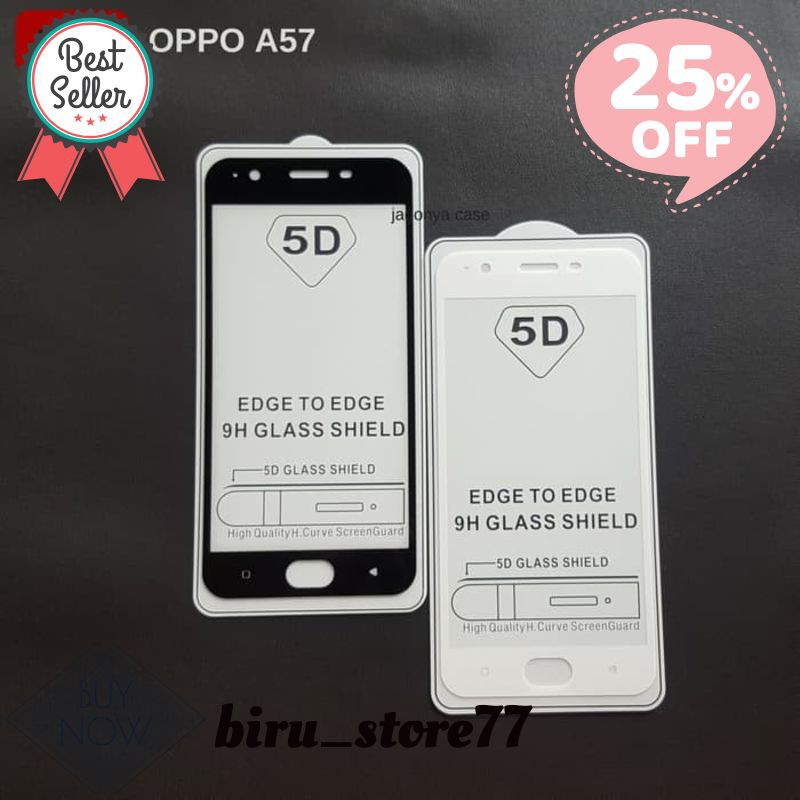 OPPO A57 Tempered Glass 5D Full Cover Ambigo