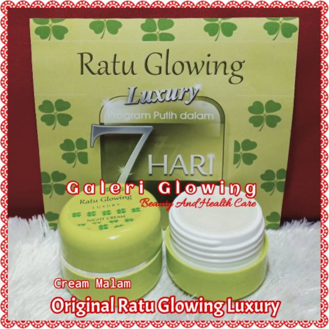 CREAM MALAM RATU GLOWING LUXURY ORIGINAL 100%
