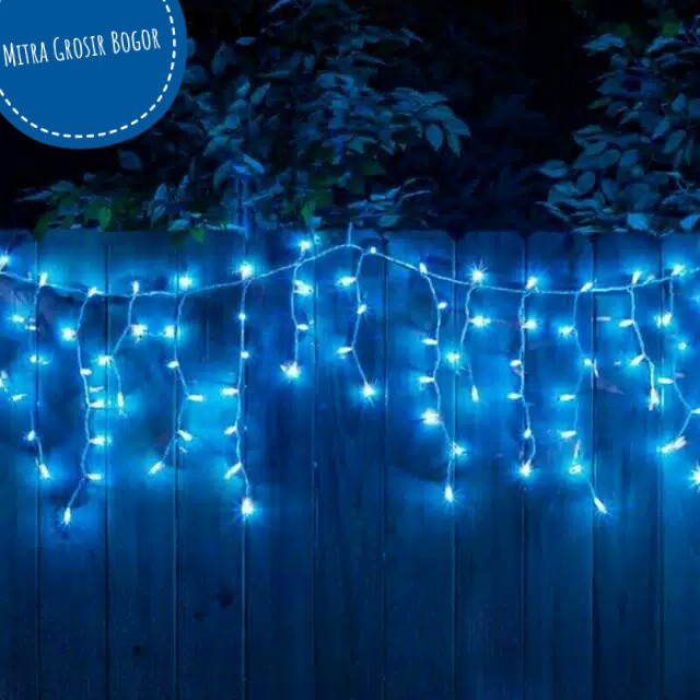 [READY LAMPU NATAL TIRAI] 4METER LED Curtain Light | Tumblr Tirai Lampu Hias Warna Warmwhite dll