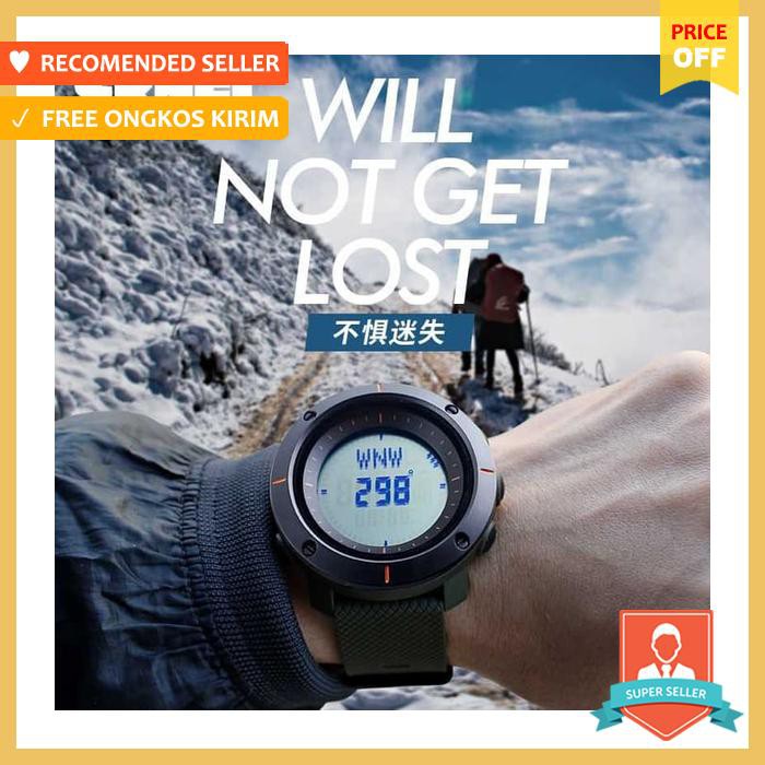 Jam Tangan Digital + Kompas Digital Skmei, Dg1216Cm