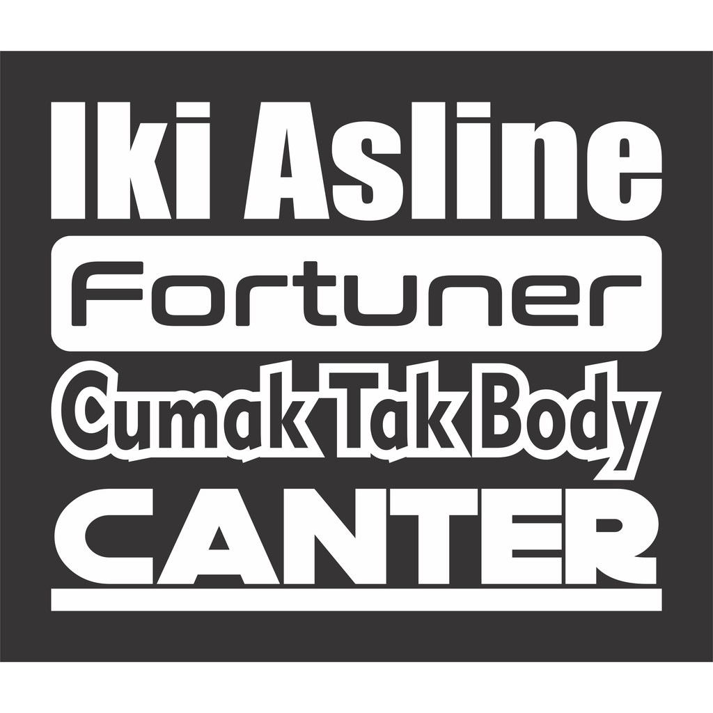 stiker kaca truk samping