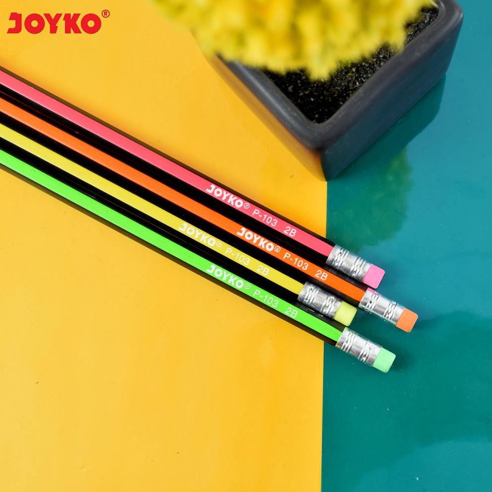 

eI1Code Pencil / Pensil Joyko P-103 / 2B / 1 BOX 12 PCS(L7X5) (paling laris)