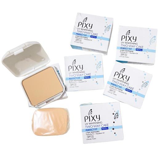 { BB }Refil Pixy Uv Whaitening Two Way Cake Perfect Fit -Bedak Refil Pixy - Bedak Pixy - Refil Pixy