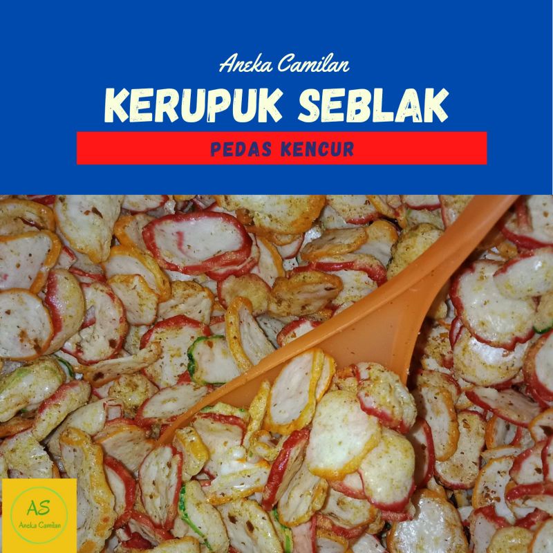 

kerupuk seblak pedas kencur