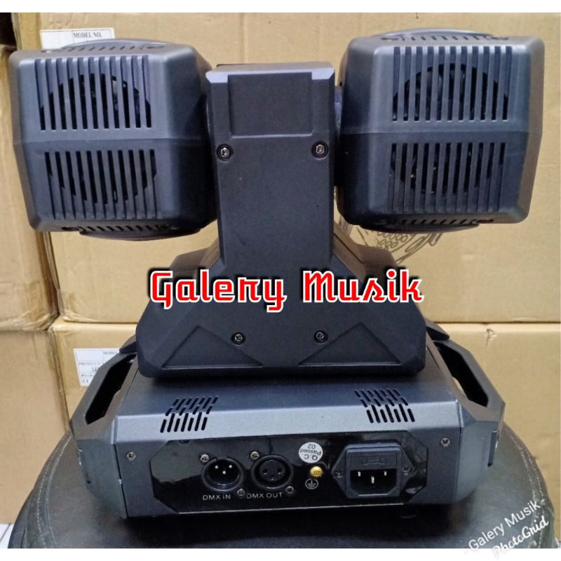 Moving Double Head Beam 2 x 30W Full Colour power 80watt Mrek Redsun sesuai gambar dan video asli