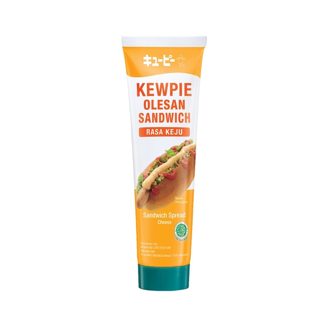 CHEESE SANDWICH SPREAD KEWPIE 150GR OLESAN ROTI RASA KEJU HALAL