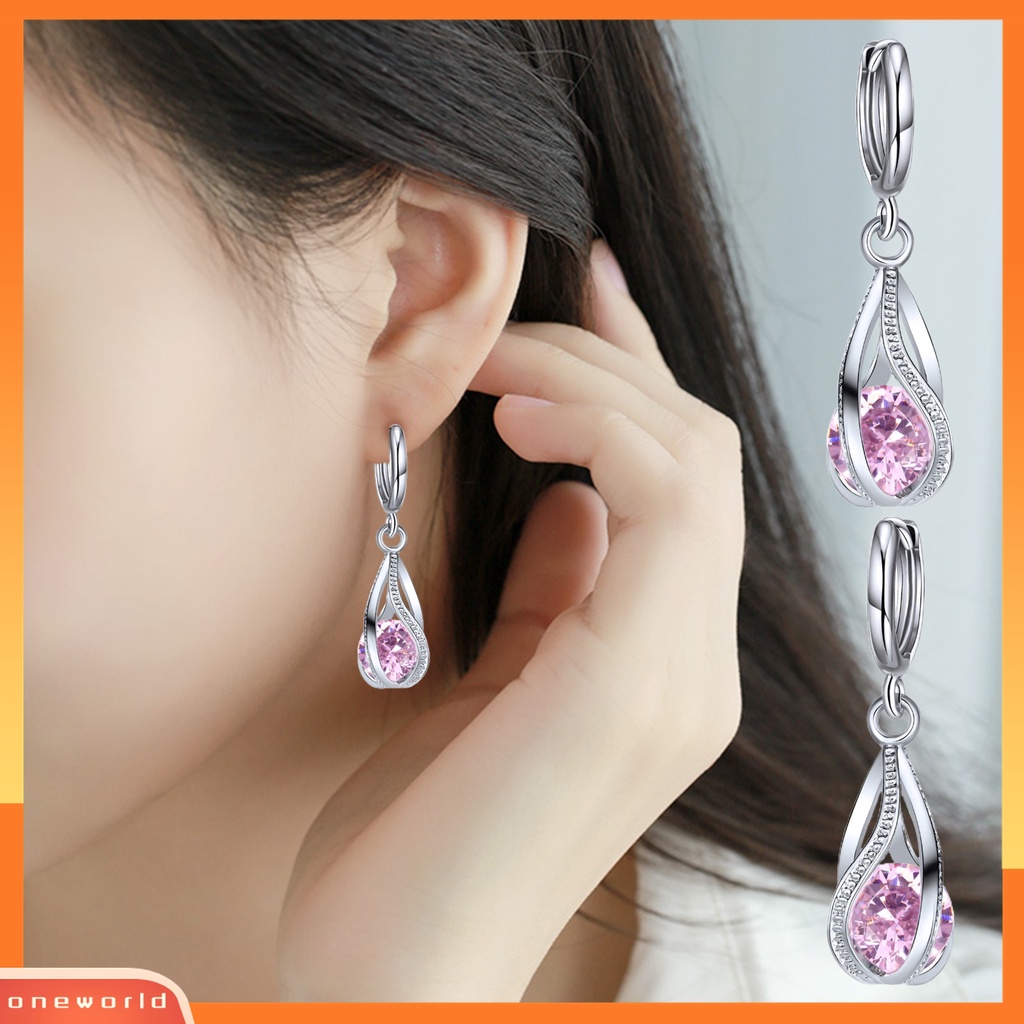 3pcs / Set Kalung Anting Kristal Tiruan Untuk Hadiah Wanita