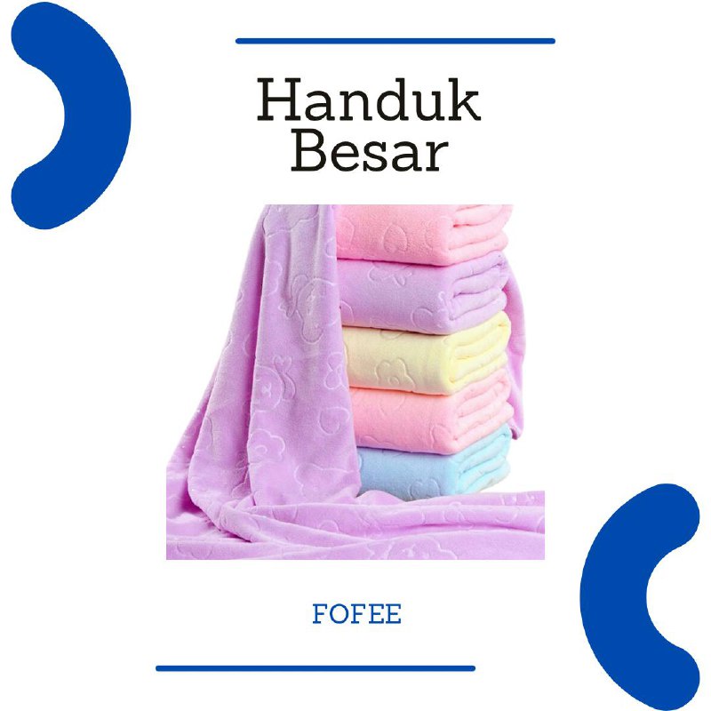 IMPORT - H-14 Handuk Bayi / Anak Microfiber Motif Bunga