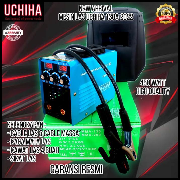 Mesin Las Uchiha 130A 450Watt New Arrival 2022 Terlengkap Full Bonus