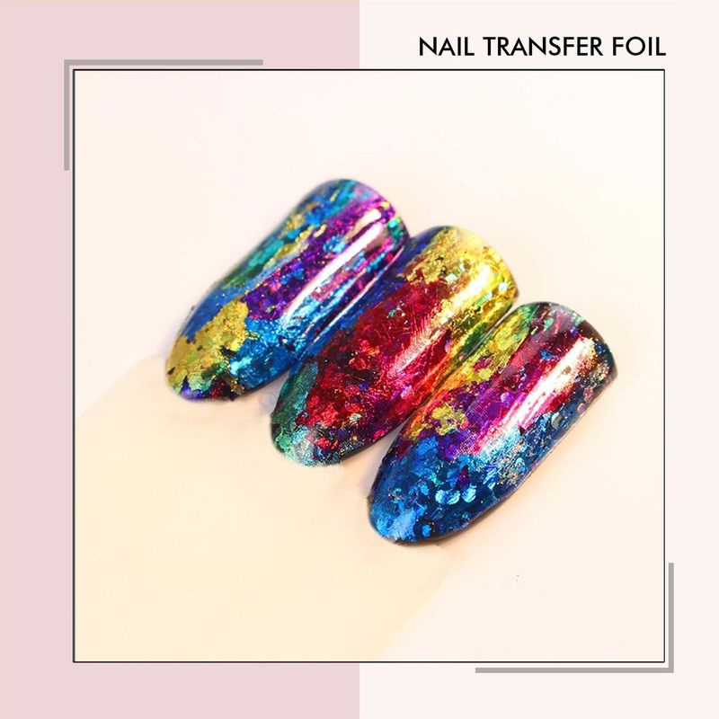 Transfer foil sticker roll nail art stiker nailfoil hiasan kuku nails